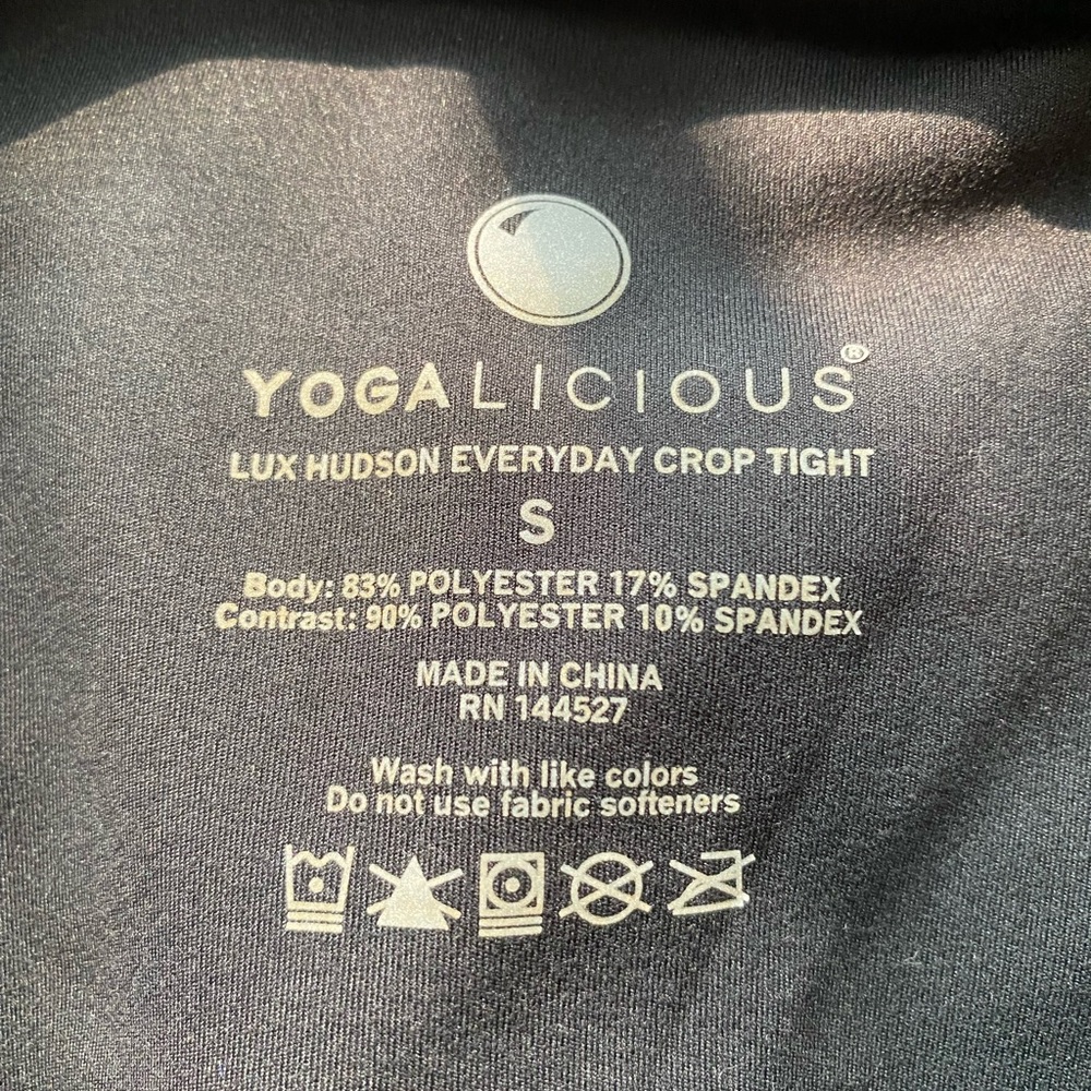 Leggings, yogalicious, black, small